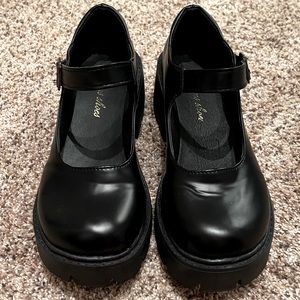 Lug Sole Platform Mary Janes